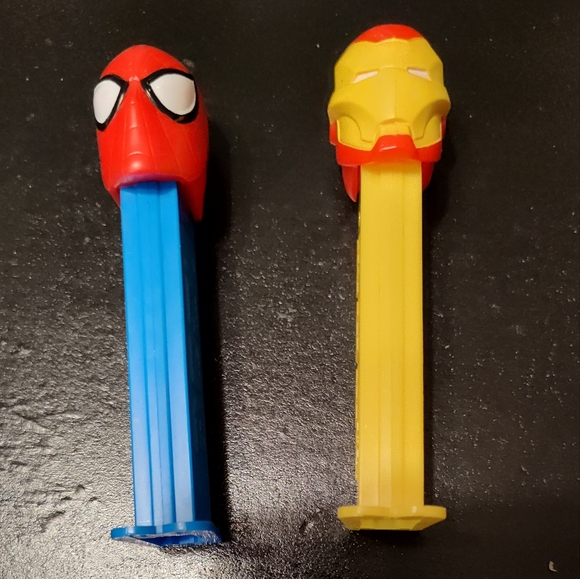 PEZ Other - Marvel Spider-Man and  Iron Man Pez Dispensers - 2009 - Retired